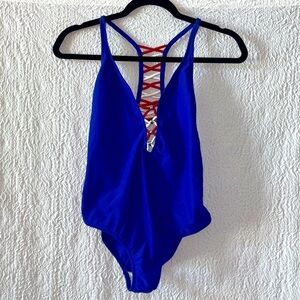 VENUS Racerback Strappy Cut Out One Piece Swimsuit